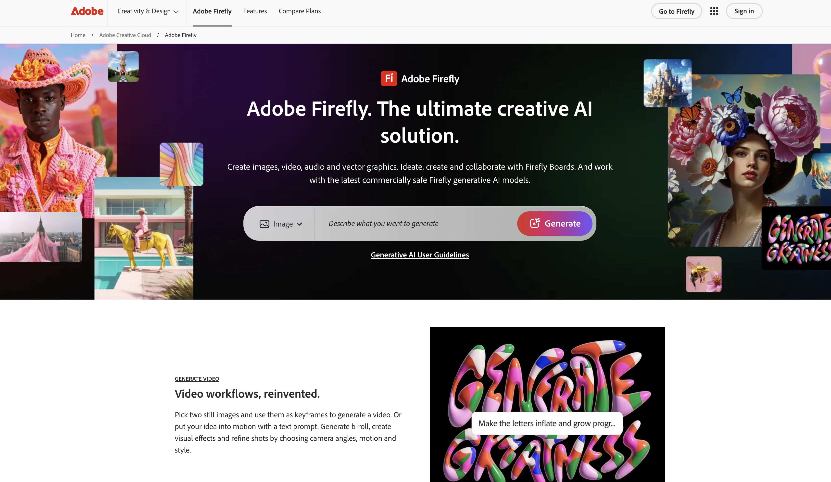 Adobe Firefly preview