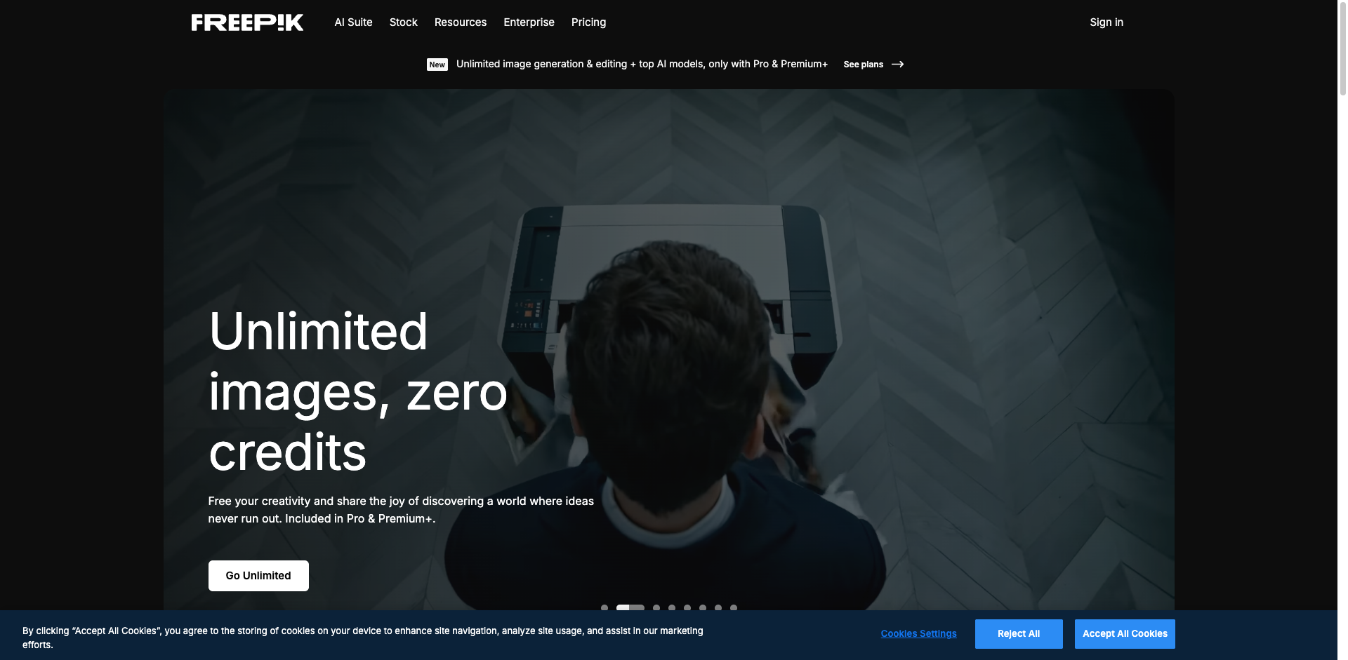 Freepik AI Generator preview