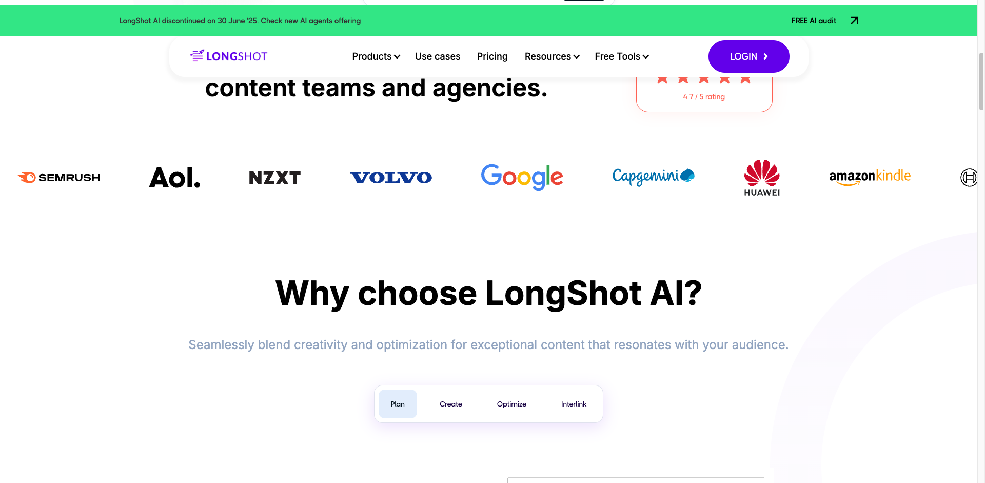 LongShot AI preview